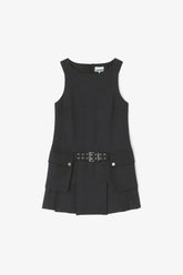 GANNI For Sale Grey Wool Mini Dress