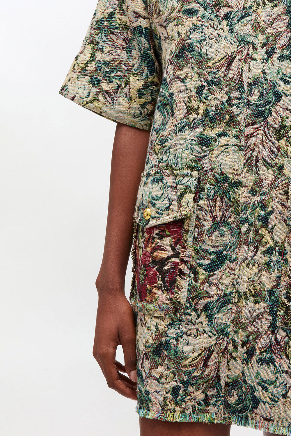 GANNI On Sale Tapestry Kimono Dress