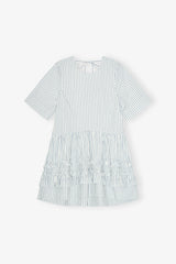 GANNI Hot Sale Striped Organic Cotton Mini Dress