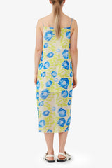 GANNI us Printed Mesh Slip Dress