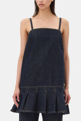 GANNI Sale Denim Strap Mini Dress