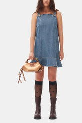 GANNI For Sale Blue Denim Mini Dress
