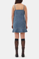 GANNI For Sale Blue Denim Mini Dress