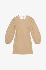 GANNI Sale Cotton Poplin Open Back Mini Dress