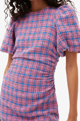 GANNI us Check Suiting Mini Dress