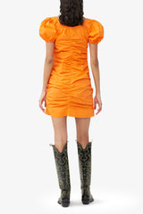 GANNI On Sale Cotton Poplin Mini Dress