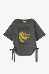 GANNI us Grey Banana T-shirt