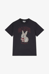 GANNI Online Grey Bunny T-shirt