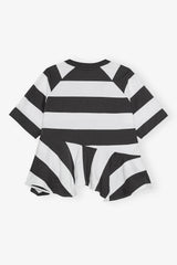 GANNI On Sale T-shirt in Heavy Cotton with Stripes