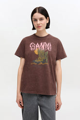 GANNI Outlet Vintage Wash T-shirt