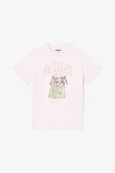 GANNI Hot Sale Pink Poodle T-shirt