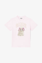 GANNI Hot Sale Pink Poodle T-shirt