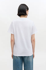 GANNI Discount Graphic Cotton T-shirt