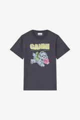 GANNI On Sale Black Puppy T-shirt