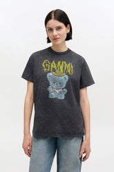 GANNI Hot Sale Vintage Wash T-shirt