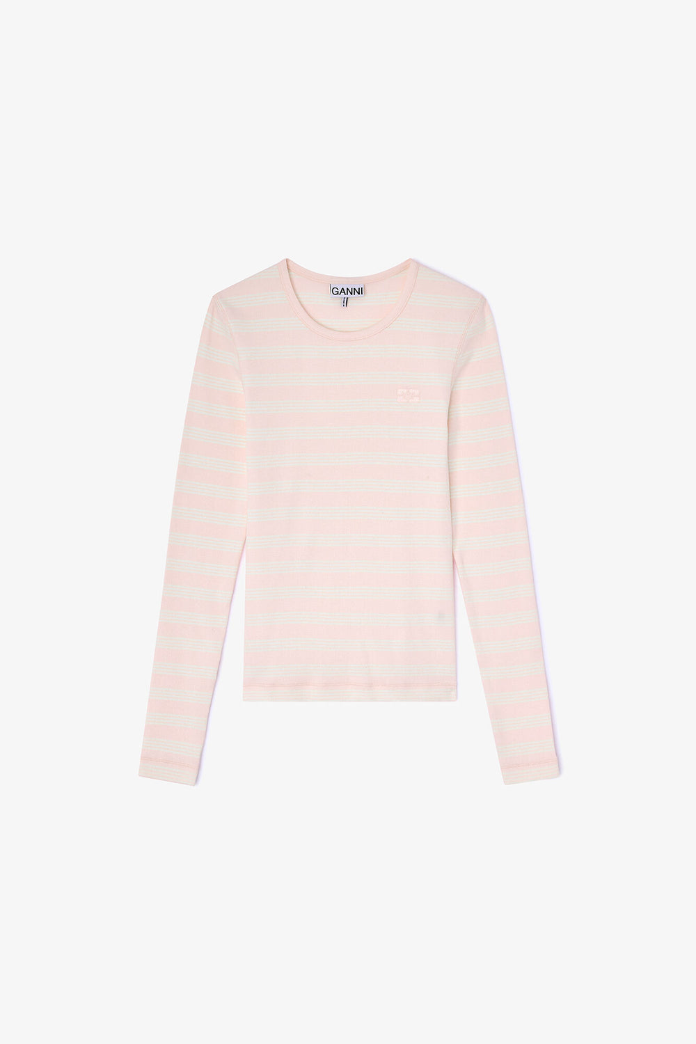 GANNI Hot Sale Stripe Rib Long-sleeve