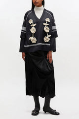 GANNI us Black League Long-sleeve