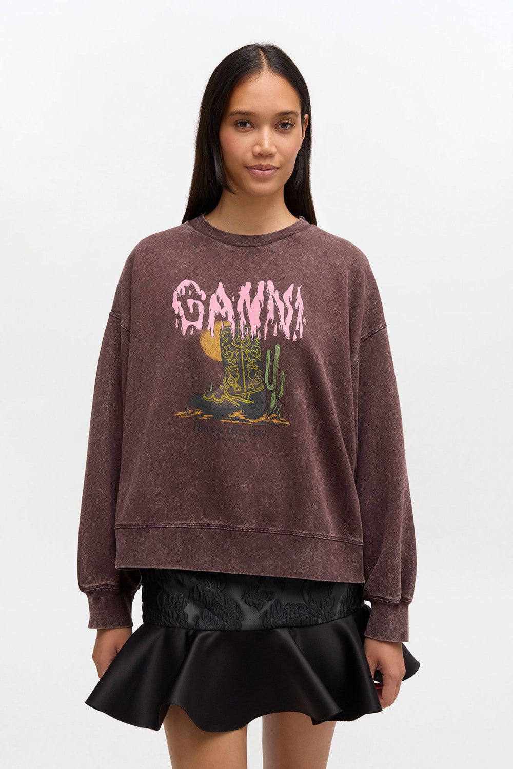 GANNI Online Vintage Wash Sweatshirt