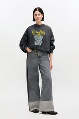 GANNI Discount Vintage Wash Sweatshirt