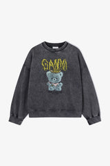 GANNI Discount Vintage Wash Sweatshirt