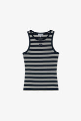 GANNI On Sale Stripe Rib Tank Top