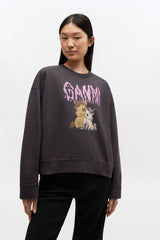 GANNI For Sale Grey Isoli Jersey Sweatshirt