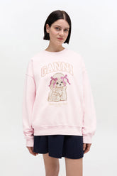 GANNI Online Pink Poodle Sweatshirt