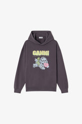 GANNI On Sale Dark Grey Puppy Hoodie