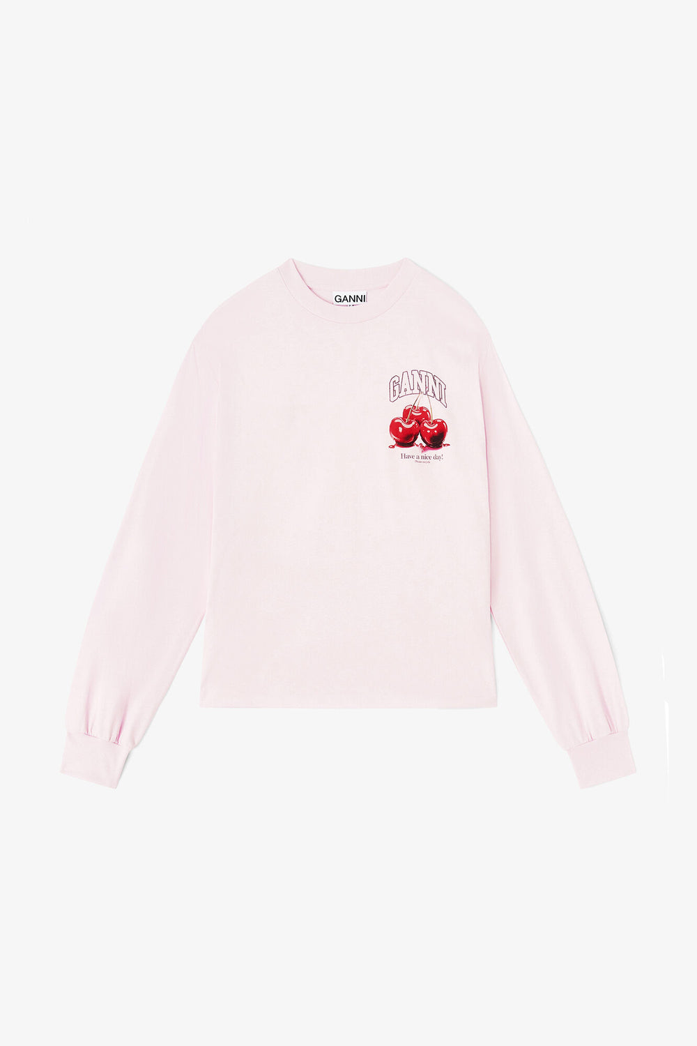 GANNI Outlet Long-sleeve Fruit T-shirt