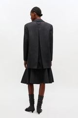 GANNI Outlet Grey Wool Suiting Blazer