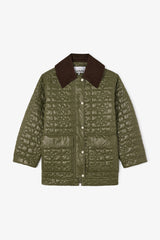 GANNI Sale Shiny Quilt Midi Jacket