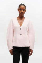 GANNI Discount Pink Wool Blazer