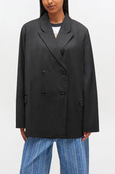 GANNI New Double-breasted Wool Blazer