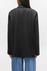 GANNI New Double-breasted Wool Blazer
