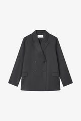 GANNI New Double-breasted Wool Blazer