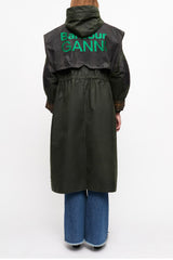 GANNI On Sale GANNI x Barbour Waxed Parka Jacket
