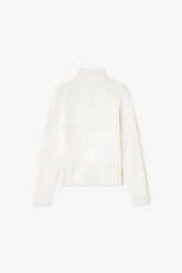 GANNI Online Ivory Sheer Turtleneck