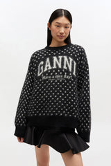 GANNI Sale Polka Brushed Sweater