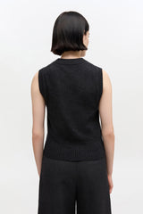 GANNI Discount Graphic Wool Vest