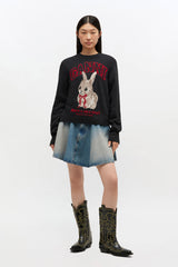 GANNI Discount Graphic Wool Sweater