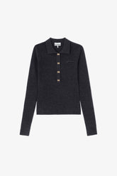 GANNI On Sale Knitted Polo Shirt