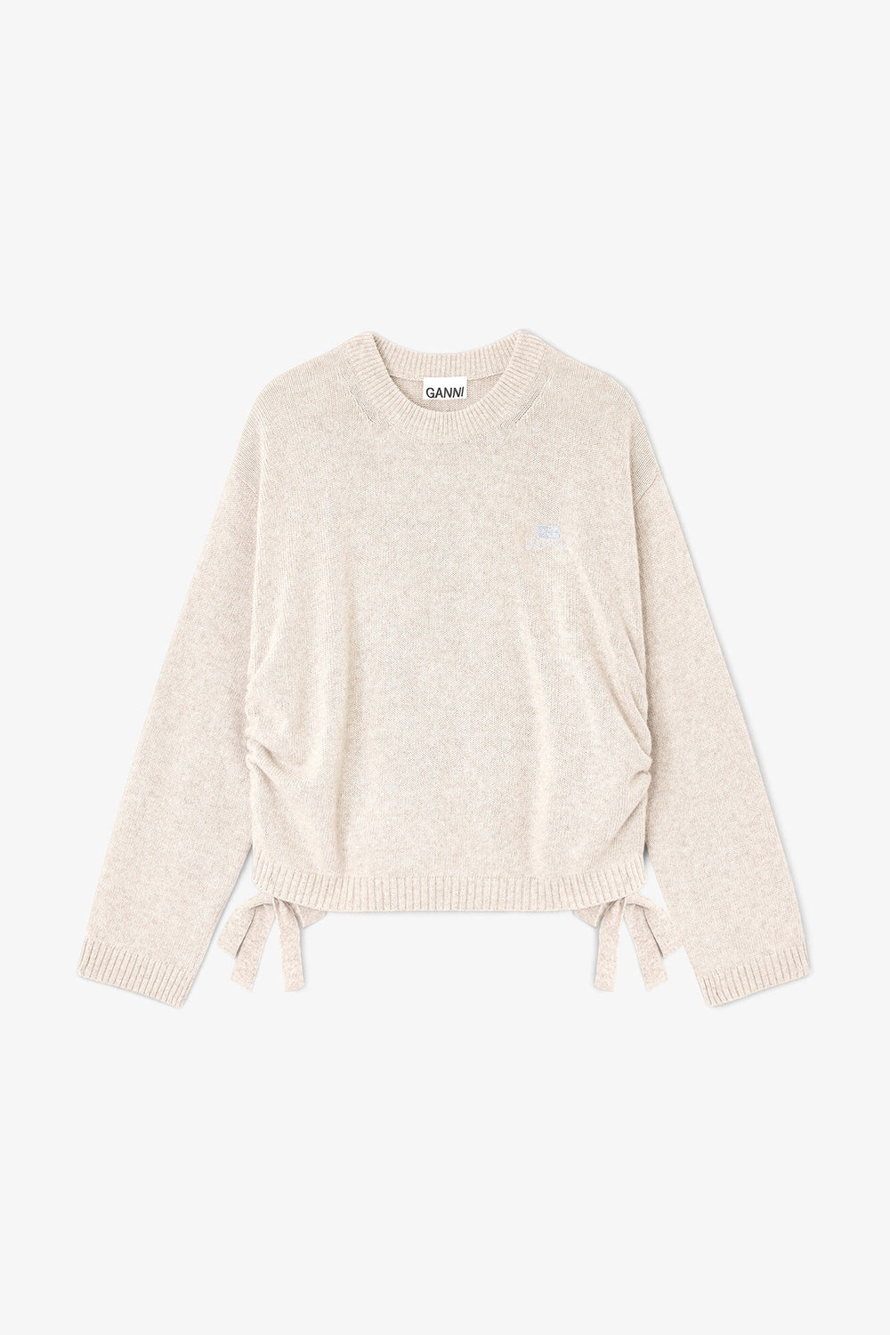 GANNI Hot Sale Beige Wool Mix Sweater