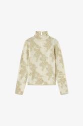 GANNI New Green Sheer Turtleneck