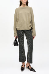 GANNI Sale Brown Future Wool Mix Oversized Sweater