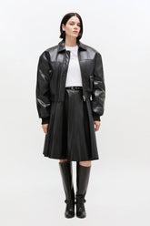 GANNI Online Recycled Leather Skirt