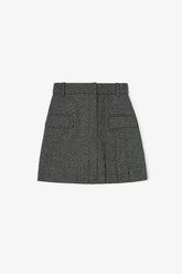 GANNI For Sale Grey Suiting Mini Skirt