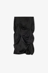 GANNI us Black Draped Skirt