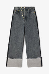 GANNI Hot Sale Baggy Jeans with Double Fly