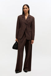 GANNI us Flock Check Cross-over Pants
