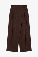 GANNI us Flock Check Cross-over Pants
